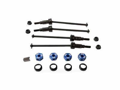 New Arrma Mini Kraton 1/16th Metal Driveshafts Axles 71mm Stub CVD Axle 12mm Hex