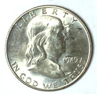1949 D 50c Franklin Silver Half Dollar Uncirculated Denver