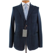 Boglioli NWT Sport Coat / Jacket Size 48R 38R US In Blue Melange 100 Wool