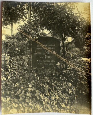 orig. Foto Friedhof Grab 1902 Berlin Charlottenburg 