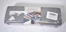 Criusia 3 Pack Sock Underwear Organizer Dividers Gray Foldable Closet Storage