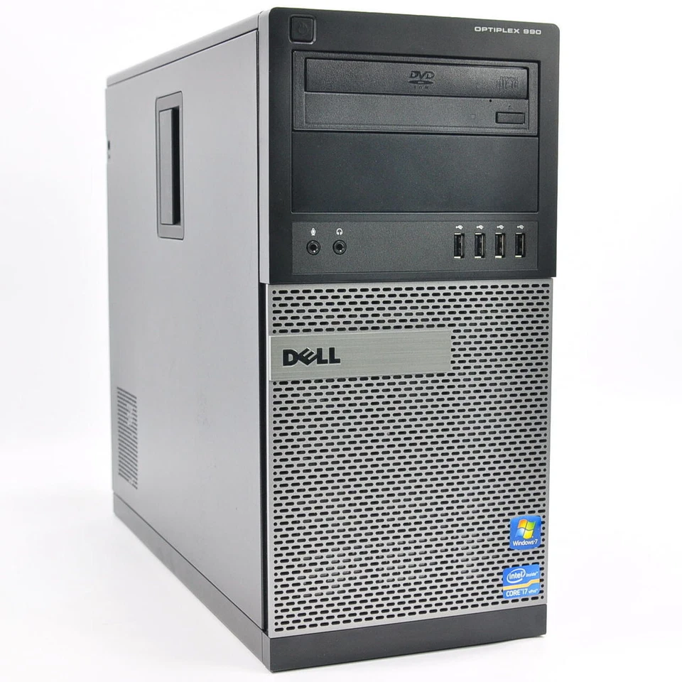 Dell/HP Ordenador Torre PC Intel i3/i5/i7 16GB RAM 480GB SSD 1TB Ventana 10/ - Imagen 3 de 4