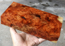 Amboyna Burl - Exotic Wood 127x253x45 mm For Craft  General Woodworking 406