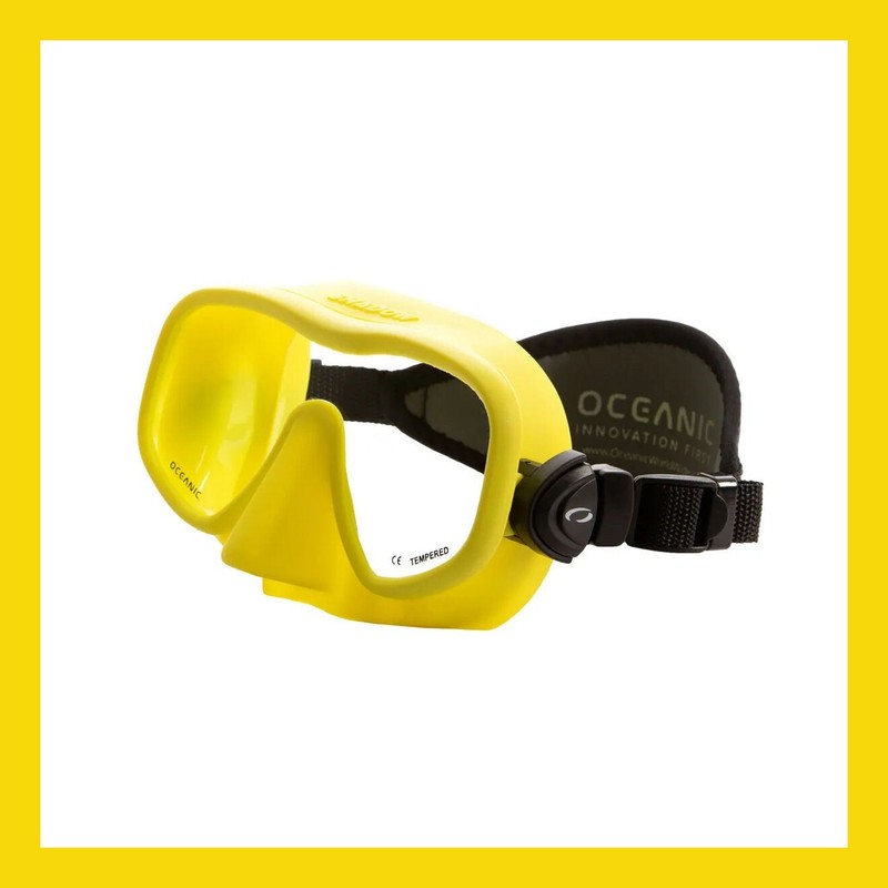 Oceanic Shadow Mask Scuba Snorkeling Diving Freedive Yellow 05.4000.18