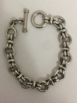 Handmade Custom Bracelet With Toggle Clasp Sterling Silver