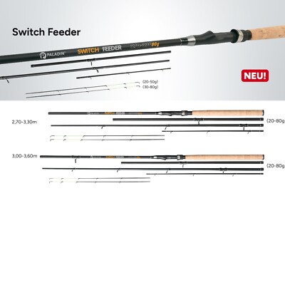 Paladin Switch Feeder Pickerrute variabel 2,70 - 3,60 Carbon Feederrute Method