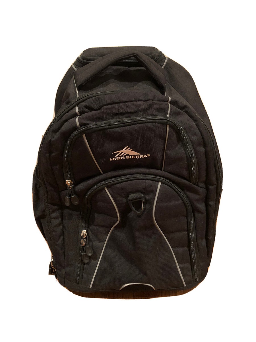 High Sierra Freewheel Wheeled Laptop Backpack, Black, One Size