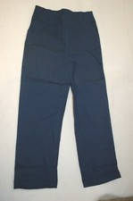 Boys NAVY BLUE WOVEN PANTS Rear Elastic Waist 2 POCKETS Pull On SIZE 6
