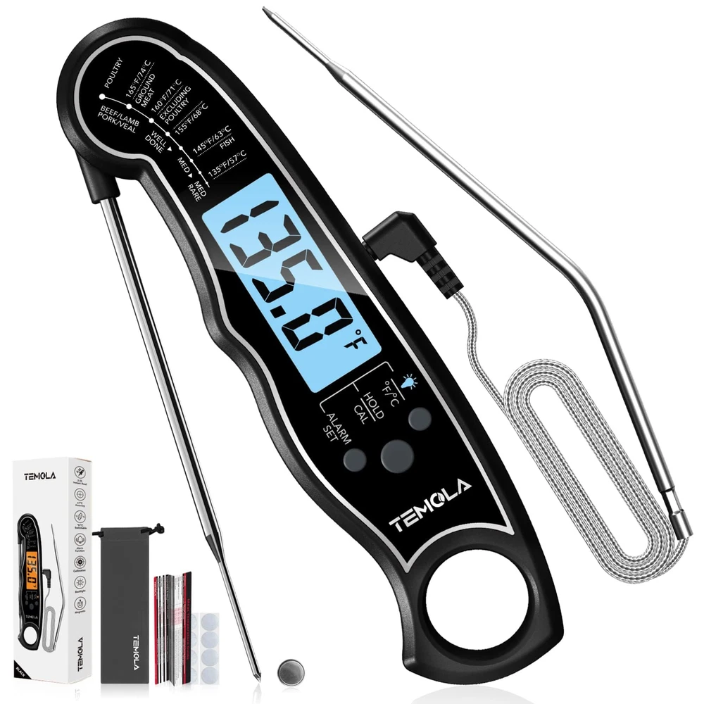 Meat Thermometer, Instant Read Food Thermometer for Cooking, Digital Food The...