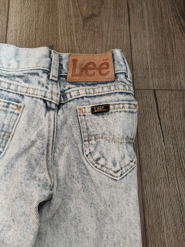 Vintage Lee Denim Jeans Kids 5 Regular 34783 Light Wash - Picture 3 of 6