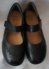 Ziera super support black leather comfort women shoes US 6.5 37W — photo 3