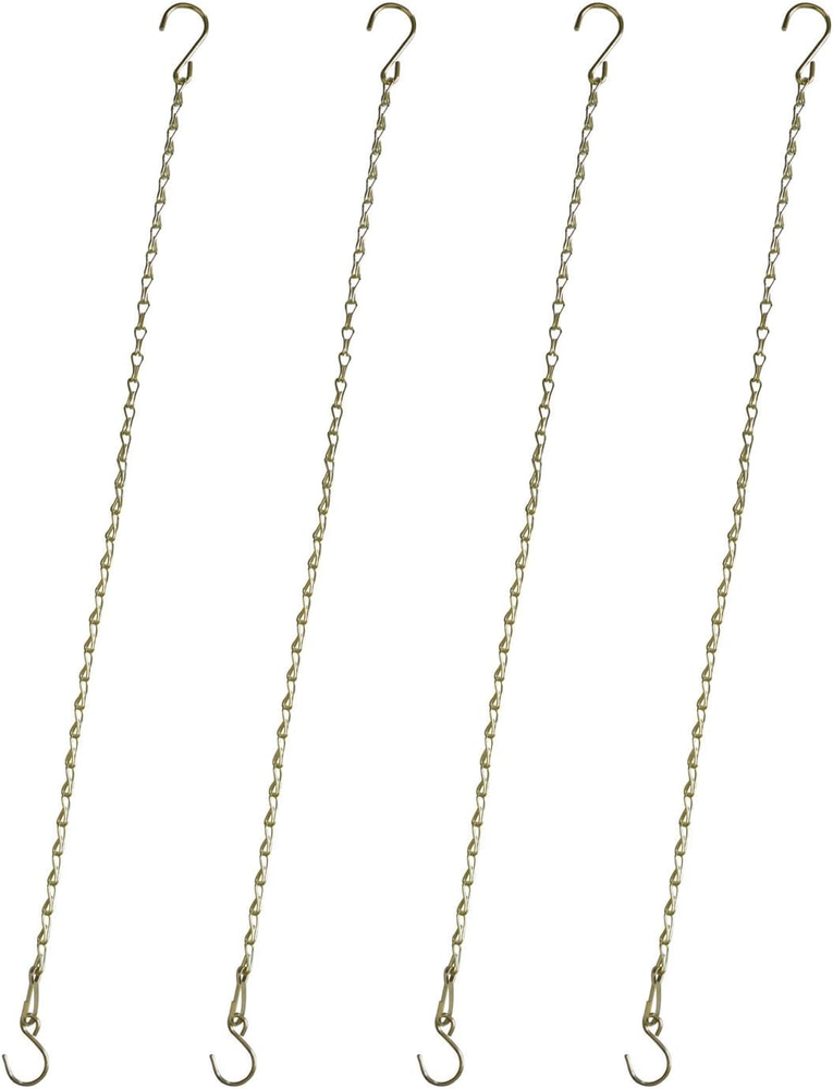 25 Inch Gold Hanging Chain for Plants with Hooks - Basket Chain Kit