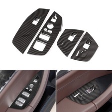 4x Kohlefaser Fensterschalter Bedienfeld Abdeckung F�r BMW X3 X4 G01 G02 2018-21