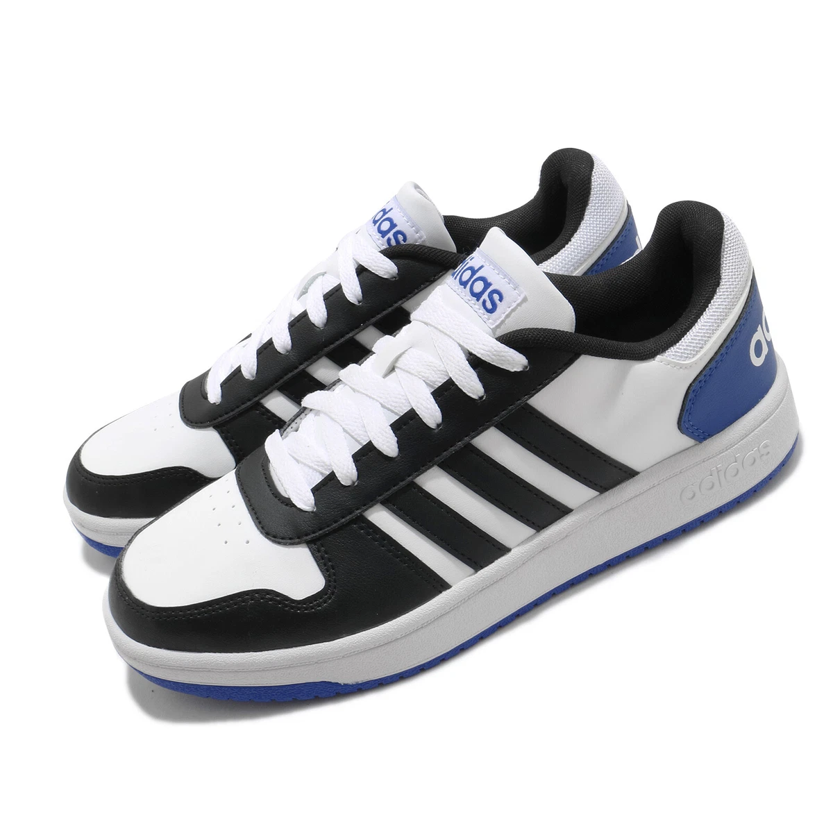 Adidas neo top blancos con azul