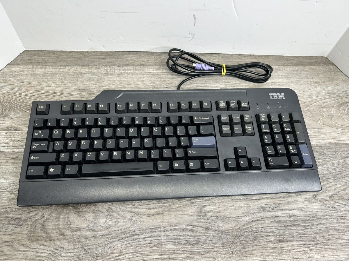 Black IBM Keyboard Model KB-0225 89P8300 - PS/2 | eBay