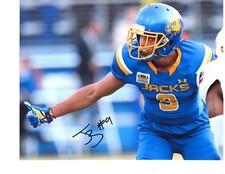 Jordan Brown South Dakota State signed autographed 8x10 football photo d