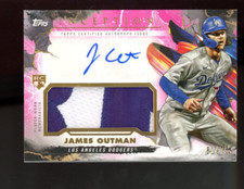 2023 Topps Inception Magenta /75 James Outman #IAP-JO RPA Rookie Patch Auto RC