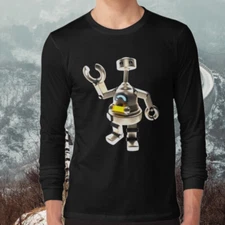 Power up, Giga-Robo Logo American Long Sleeve T-Shirt Funny Size S to 5XL