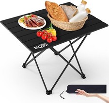 Folding Portable Camping, BBQ  Table Aluminum Table Top w/ Carrying Bag MED 22IN