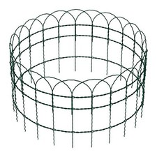 Wiltec Gartenzaun 0,65x10m Maschendrahtzaun grün Stahl PVC-beschichtet Drahtzaun