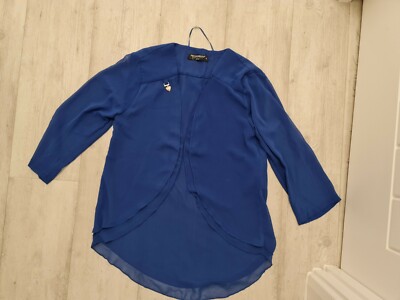 Rinascimento Size S BLUE elegant jacket dress
