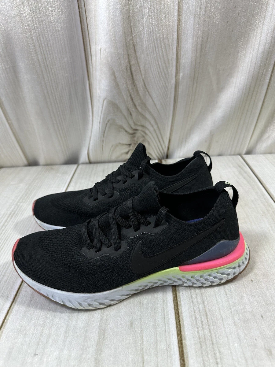 Epic react flyknit 2 mens running shoes black cheap