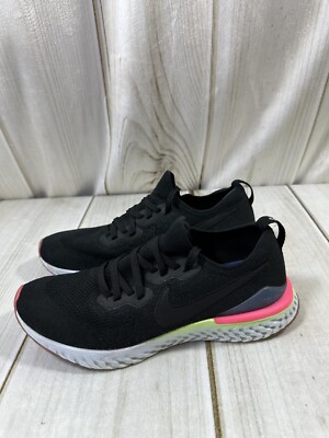 Nike Epic React Flyknit 2 Running Sneaker Mens 10 Athletic Shoes Black Pink