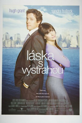 TWO WEEKS NOTICE 23x33 Orig. Czech movie poster 2002 SANDRA BULLOCK, HUGH GRANT