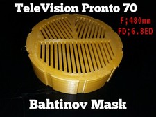 TeleVision Pronto 70 Bahtinov Mask F:480mm FD: 6.8ED