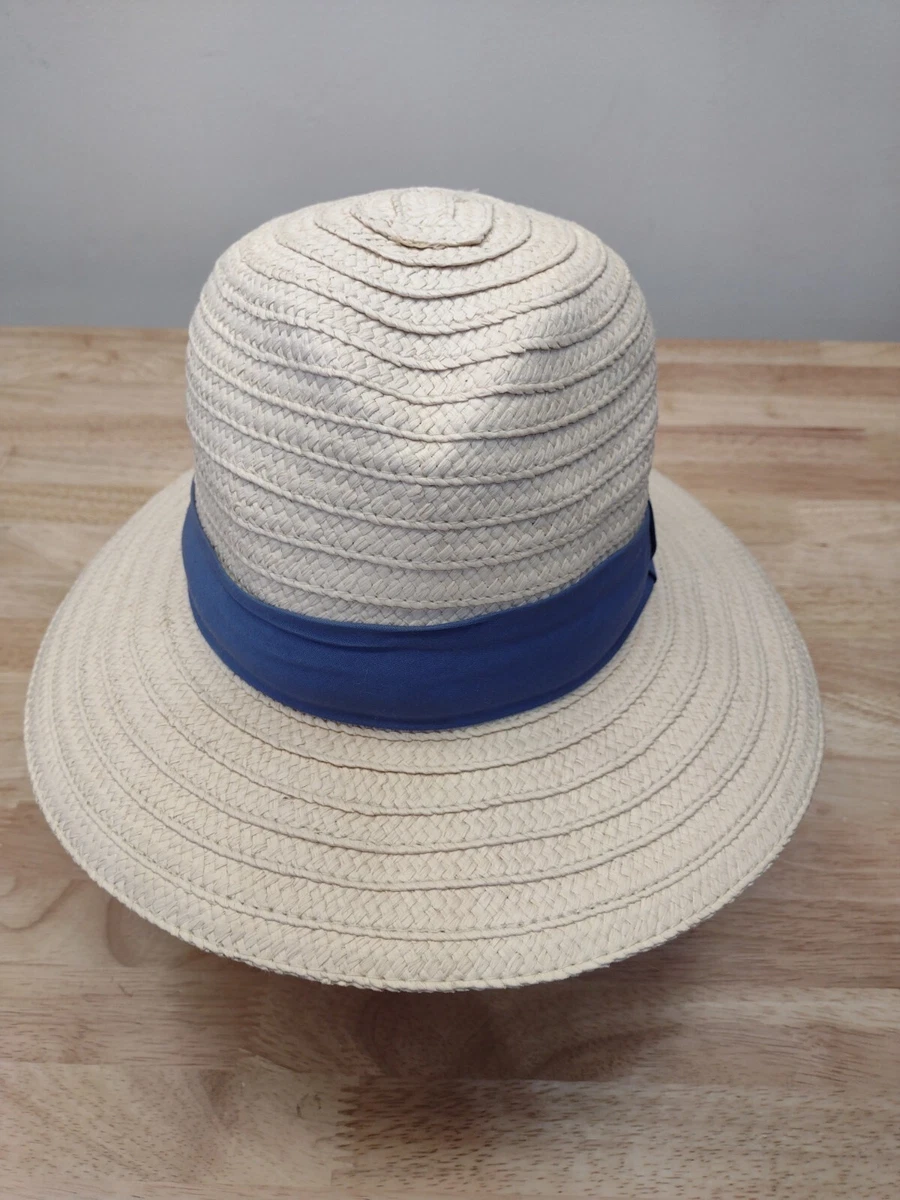 Columbia PFG Bonehead Straw Hat Fedora Fishing Hiking Size 0/S Decorative  Band