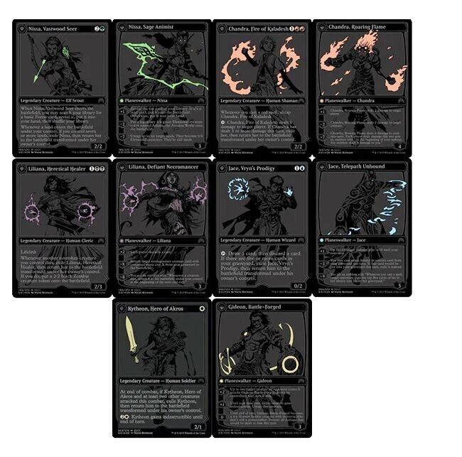 Magic the Gathering SDCC 2015 Black Planeswalker Set & Book Magic the Gathering SDCC 2015 Black Planeswalker Set & Book