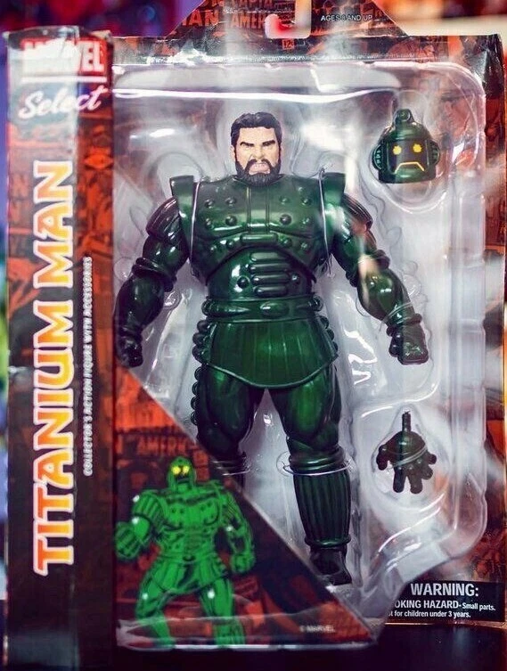 Marvel Iron Man Comics Titanium Man Action Figure Diamond Select Toys