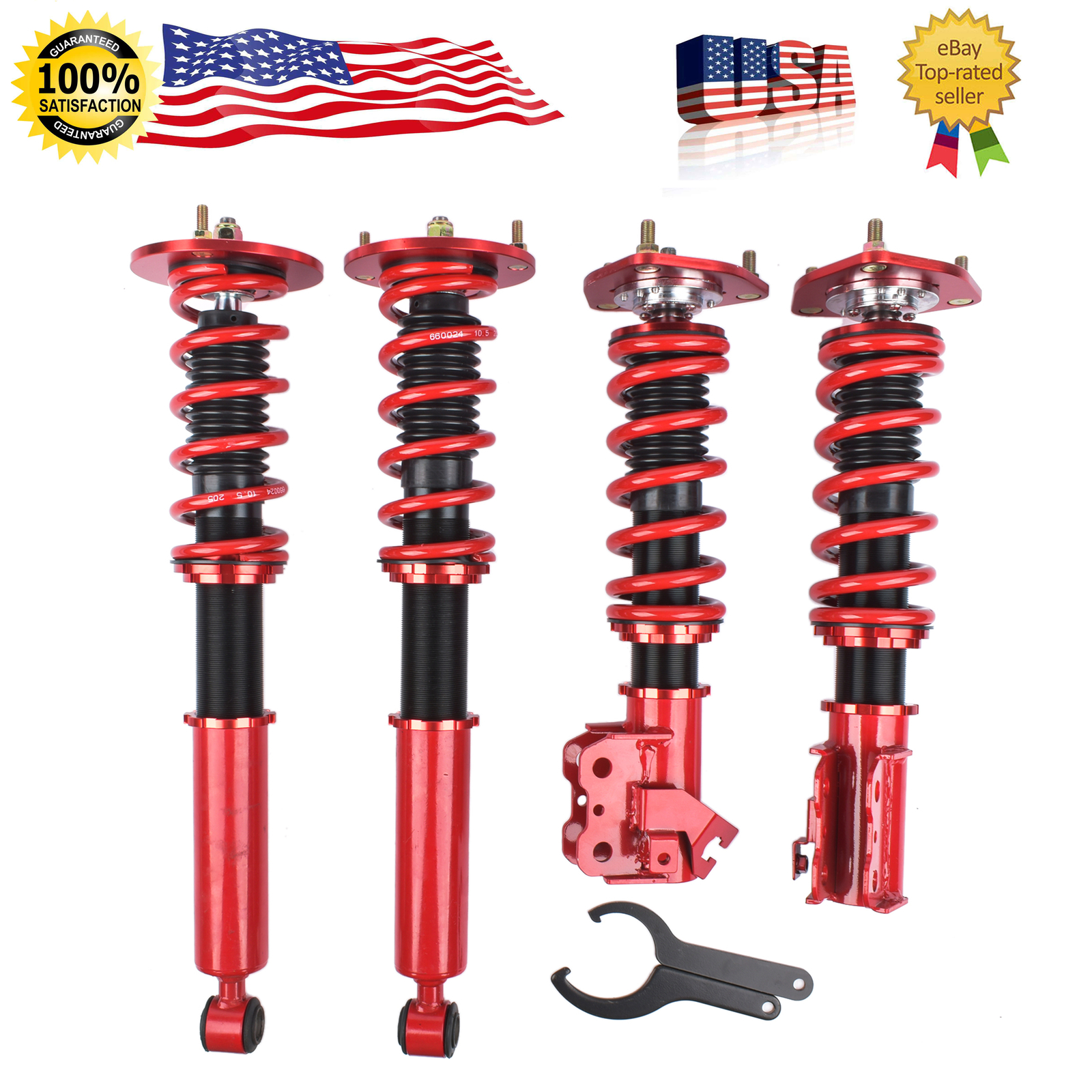 Coilovers Shock Suspension Kit For Nissan 1995-1998 S14 240sx Silva Adj Height
