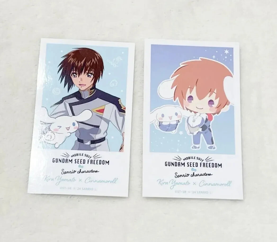 GUNDAM SEED FREEDOM X SANRIO 2024 Kira Yamato Bromide Set Japan