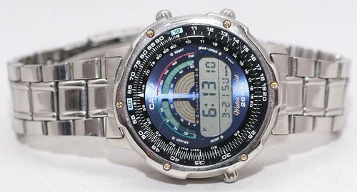 Ultra Rare Vintage Casio DW-7100 SKY-1100 Module 913 Sky Walker 1100 Watch  BLUE | eBay