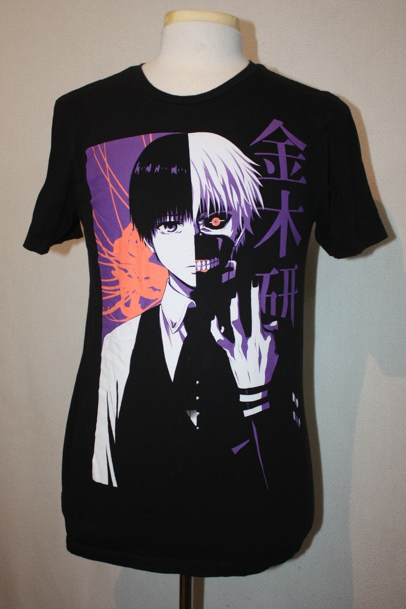 Tokyo Ghoul Ken Kaneki Split Face Size M Funimation Black T Shirt