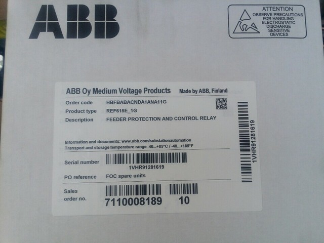 Abb Ref615a B Dedicated Feeder Protection And Control Relay
