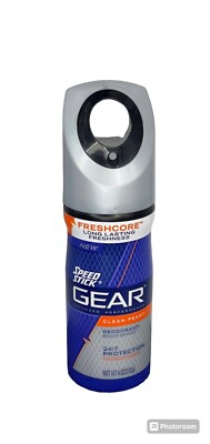 Rare Speed Stick Gear Advanced Performance Clean Peak Deodorant Body Spray 4oz