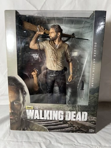 AMC “The Walking Dead” Rick Grimes-10” Deluxe Action Figure- McFarlane New C4