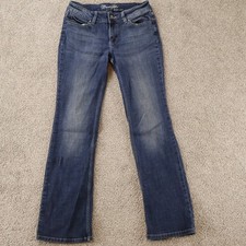 Wrangler Jeans Womens 10P Medium Wash Denim Bootcut Western Style 30X31 cowgirl