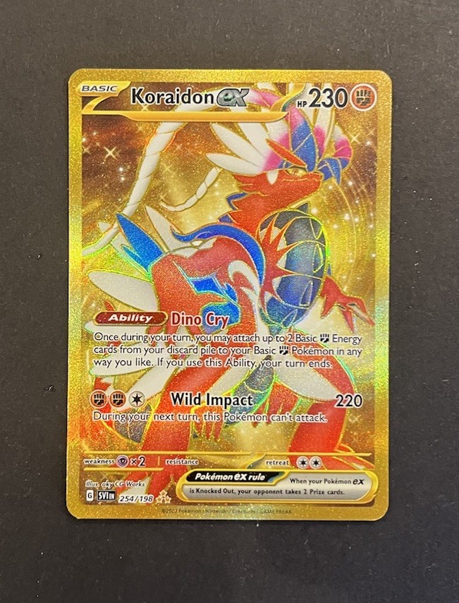 その他 ore Pokemon Koraidon ex 254/198 Gold Hyper Rare Scarlet & Violet NM | eBay