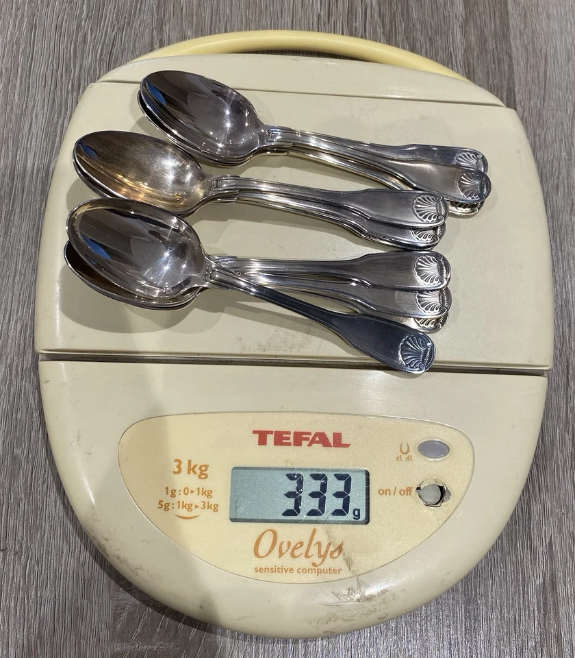 Ménagère 37 Couverts CHRISTOFLE France ancienne Métal Argenté Vendome Coquille - Photo 4/4