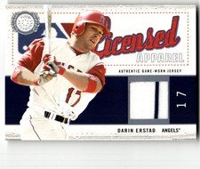 2003 Fleer Patchworks Darin Erstad Licensed Apparel Jersey #/500 #DE-LA