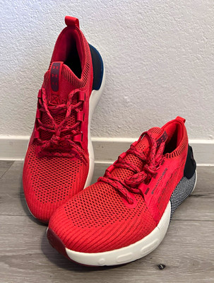 NEW Under Armour HOVR Phantom Men s Red/White/Black Mesh SİZE : 10.5 Us