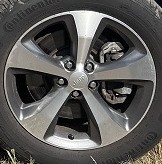 2022 Cherokee Oe Wheel 18x7 5 Spoke Polished Face W Opt Wpr Jeep