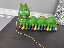 Vintage 2001 Leap Frog Alphabet Pal Green Caterpillar Tested