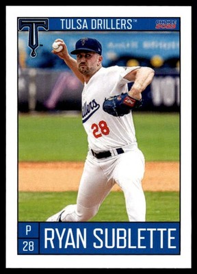 2023 Ryan Sublette Choice Minor League Rookie Card RC Tulsa Drillers