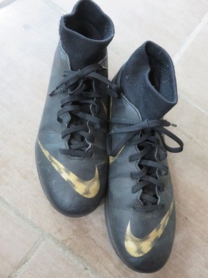Nike Mercurial Superfly 6 Club Schwarz Gold Turf Gr. 40,5 Noppen