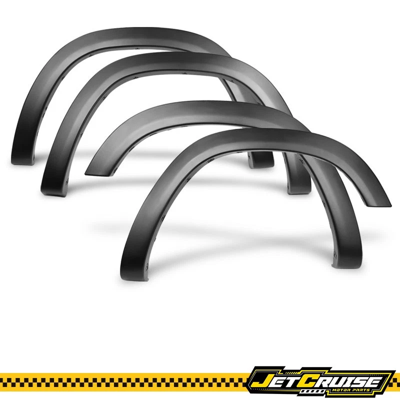 Se adapta a Dodge Ram 1500 19-24 estilo de fábrica negro texturizado guardabarros llamaradas 4 piezas PP Foto 3 de 4