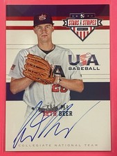 2017 Panini USA Baseball Stars & Stripes Seth Beer CNT Auto /499 #2 Baseball